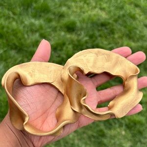 Elegant Gold Statement Earrings